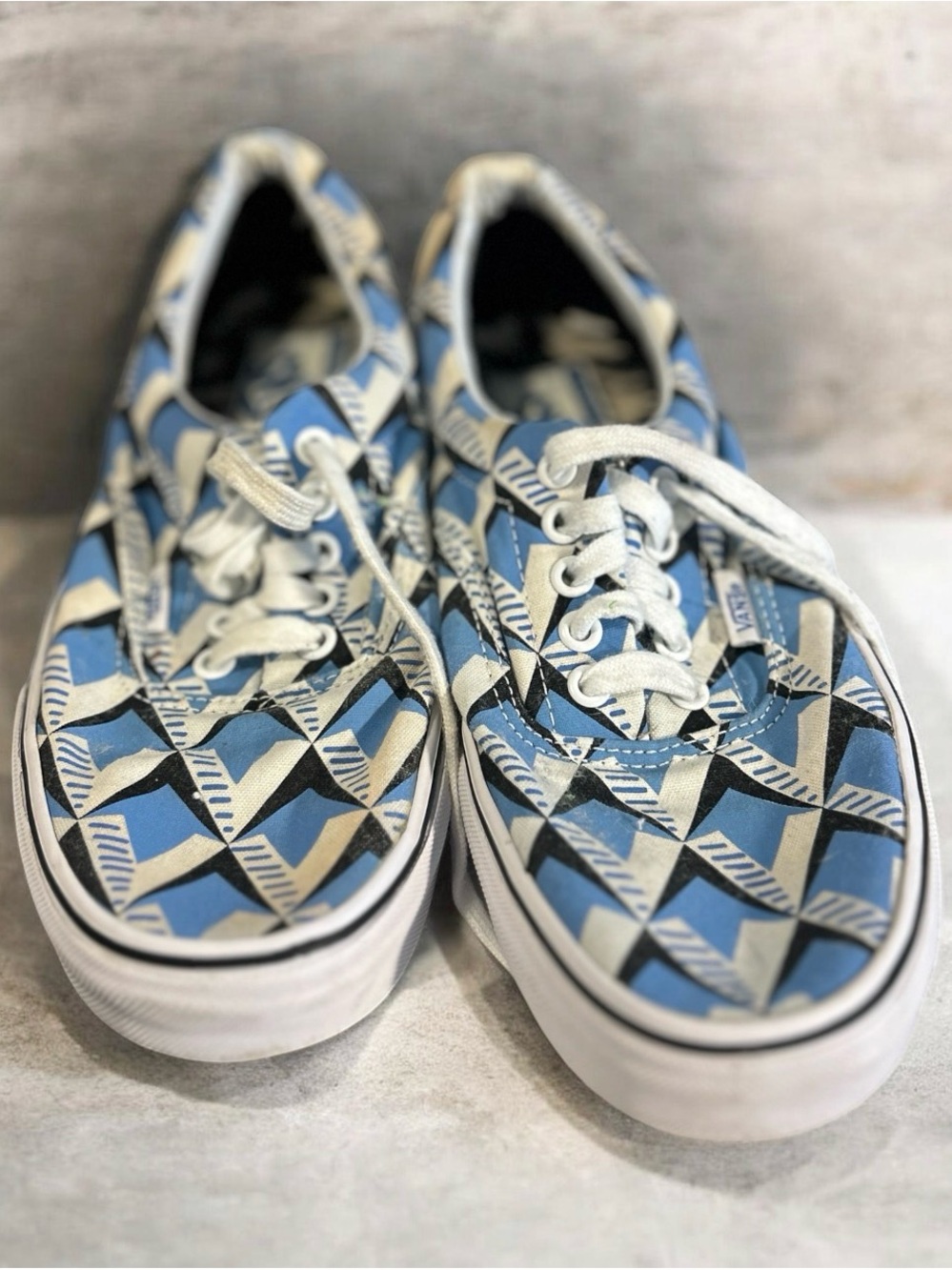 Vans x Eley Kishimoto Era Whopping Waffle Blue Geometric Men 8 Women 9.5